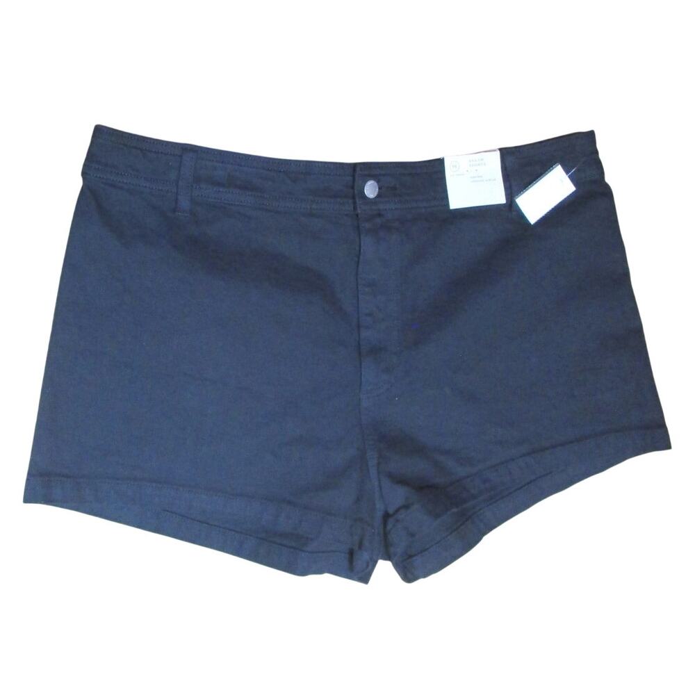 High-Rise Black Women's Shorts